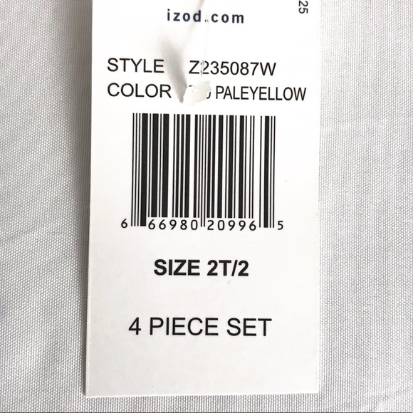 NWT IZOD Toddler 4 Piece Striped Seersucker Suit - Picture 4 of 15